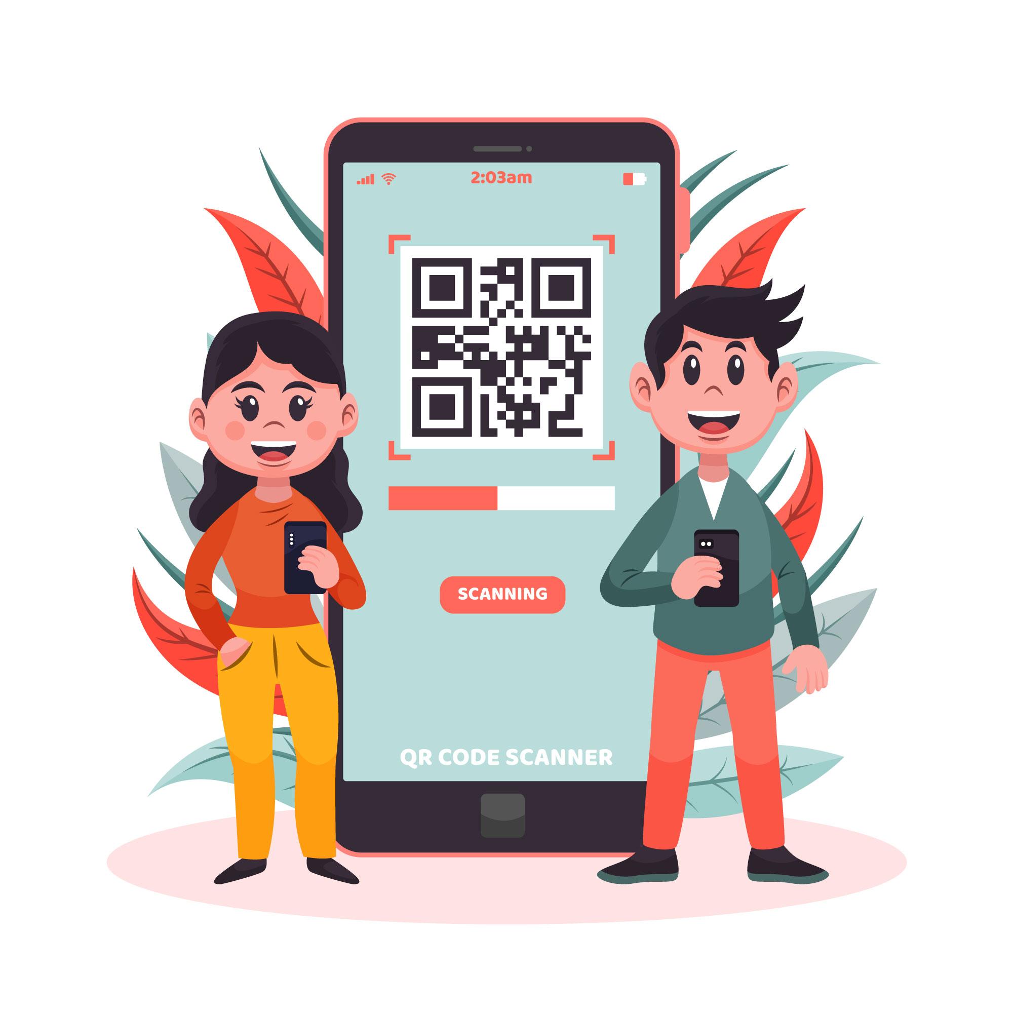 App QR code system page
